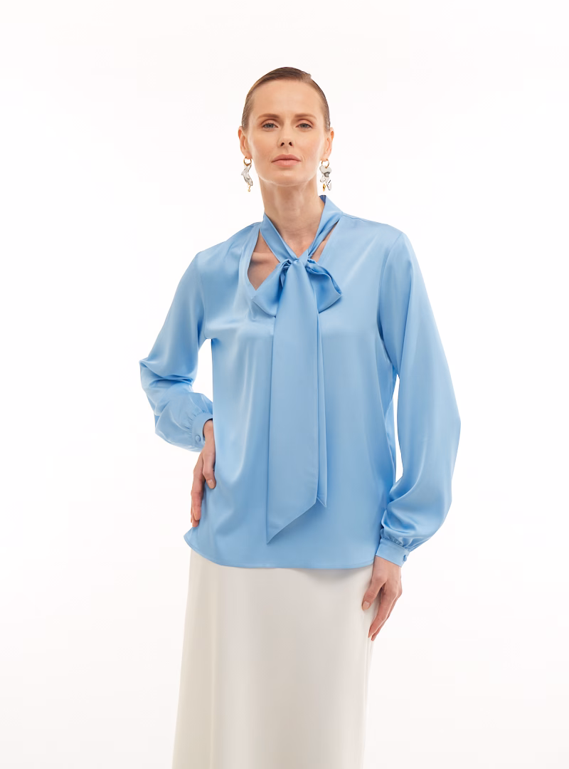Блакитна блуза LIKA
