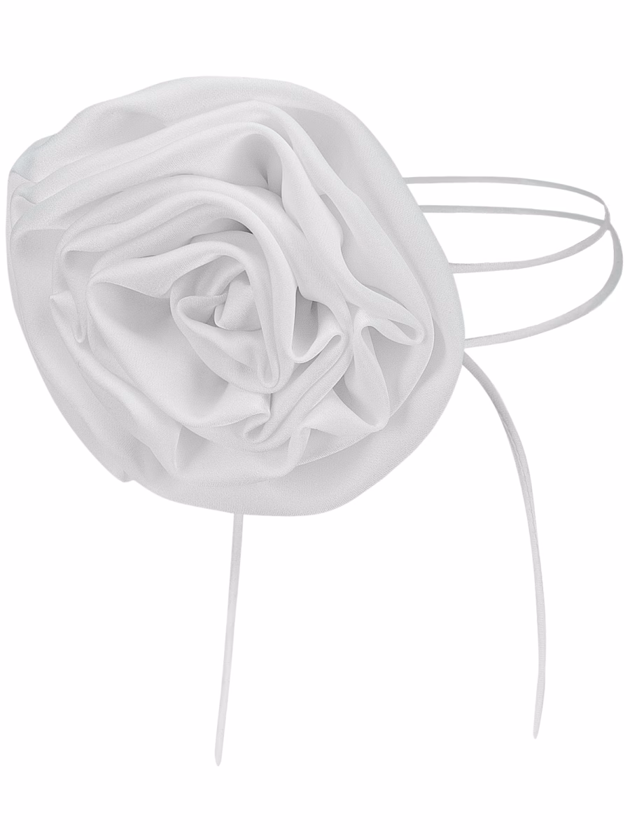 Білий чокер ROSE
