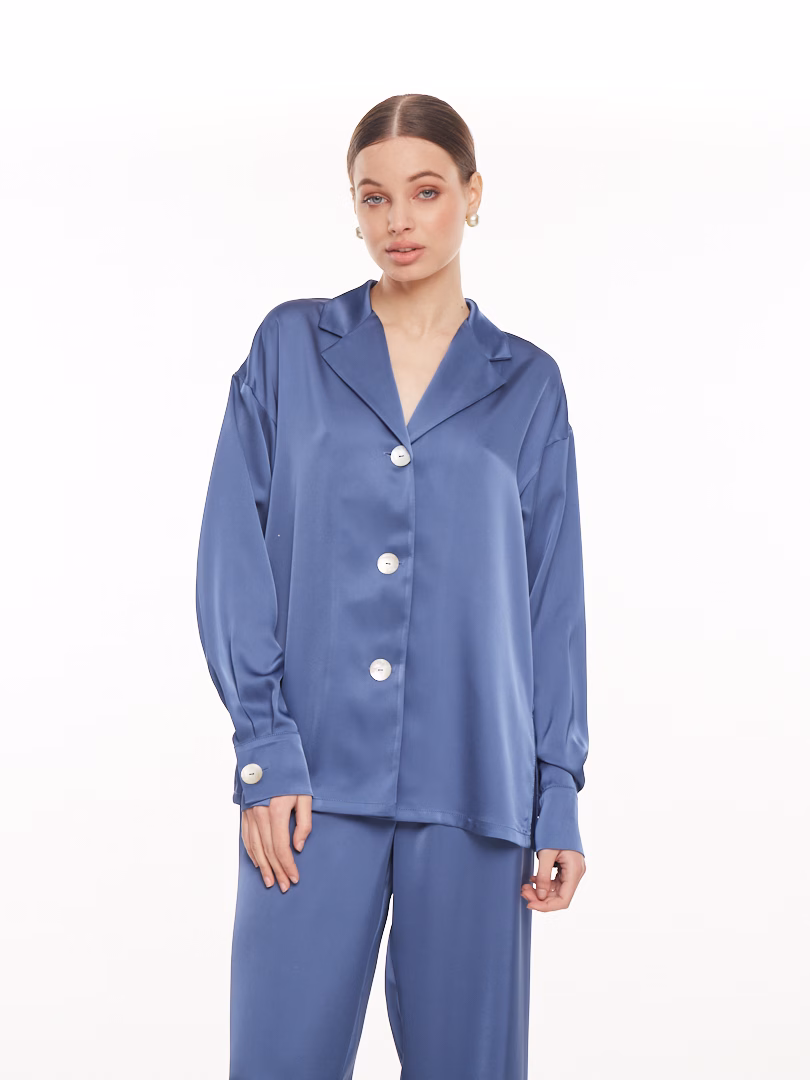 Сорочка MUSHLYA джинсового кольору