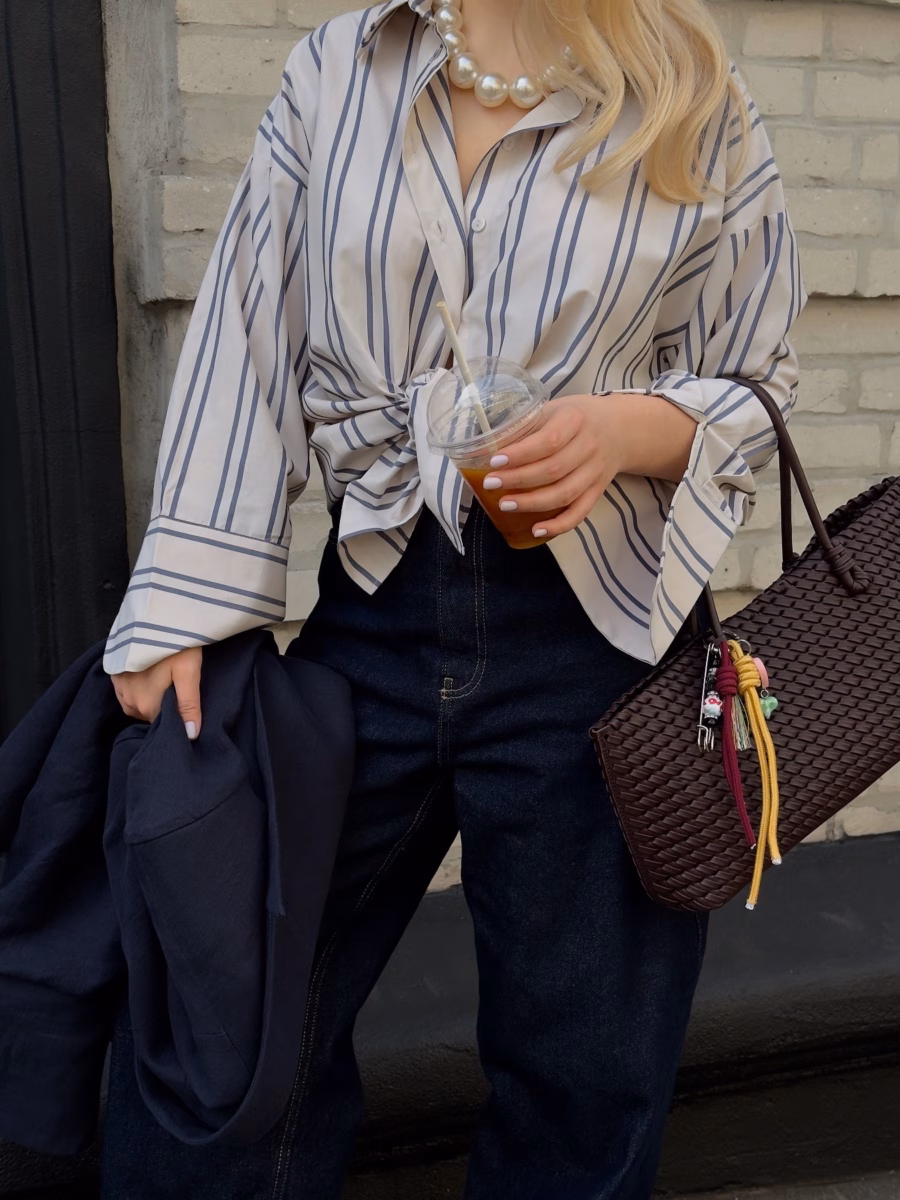 Бежева сорочка LINEA