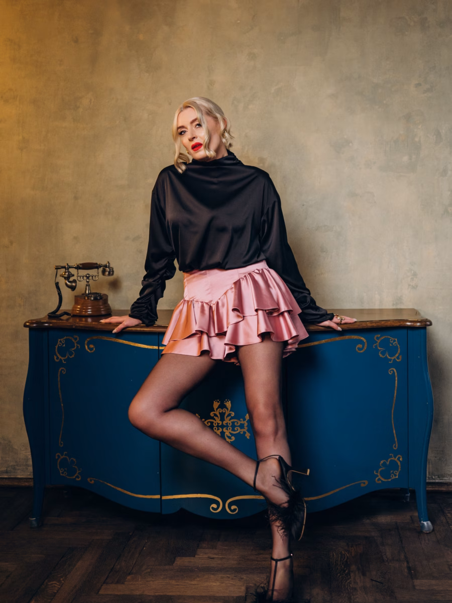 Рожева спідниця-шорти KELLY