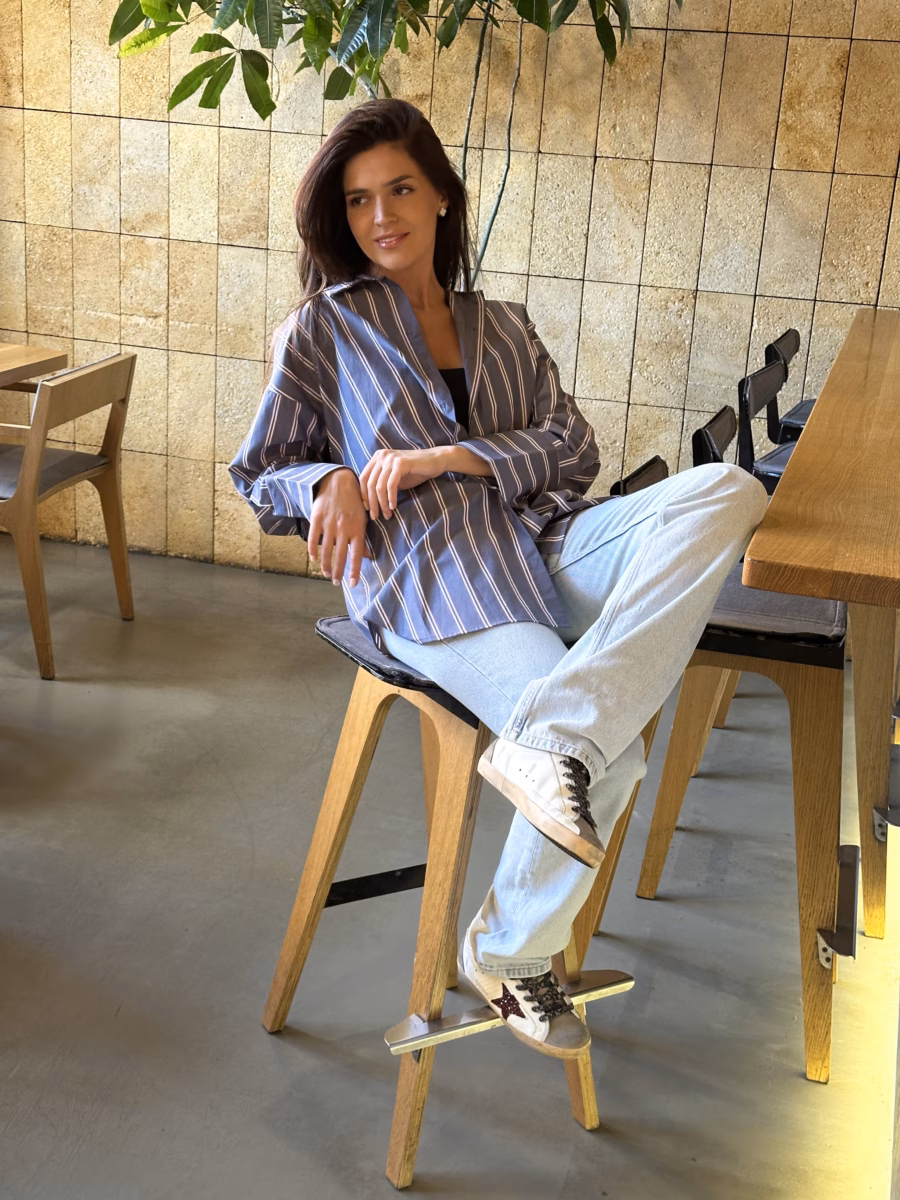 Сіра сорочка LINEA